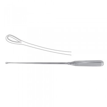Sims Uterine Curette Blunt - Malleable - Fig. 1 Stainless Steel, 31 cm - 12 1/4" Width 7 mm